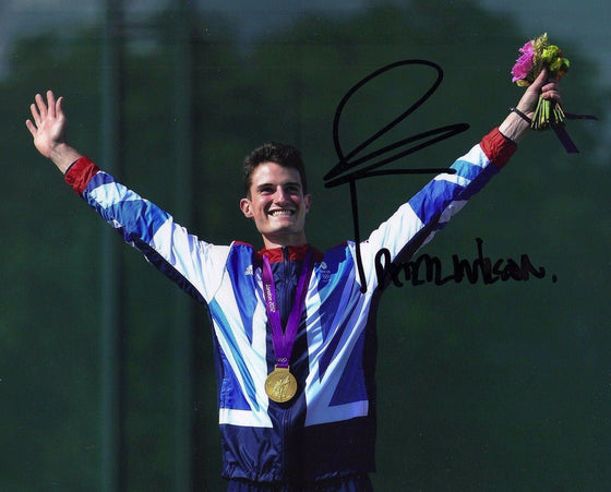 Peter Wilson Genuine Hand Signed 10X8 Photo London 2012 AFTAL COA (C)