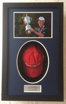  Justin Rose Genuine Hand Signed TaylorMade Golf Cap AFTAL COA (A)