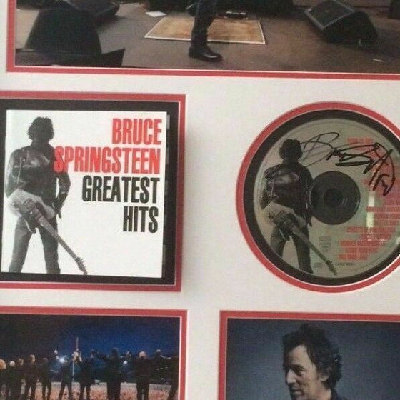 Bruce Springsteen FRAMED Autograph "THE BOSS" GENUINE Signed CD AFTAL COA (F)