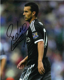  Pedro Signed 10X8 Photo Chelsea F.C. GENUINE Autograph AFTAL COA (1250)