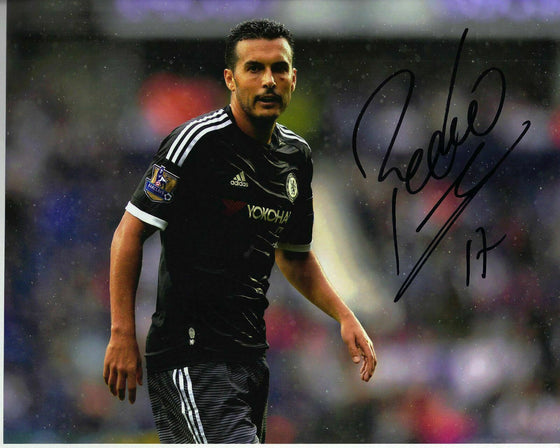 Pedro Signed 10X8 Photo Chelsea F.C. GENUINE Autograph AFTAL COA (1281)
