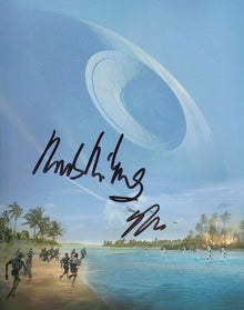  Gareth Edwards & Mads Mikkelsen Signed 10X8 Photo Rogue One STAR WARS COA (5421)