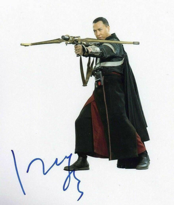 Donnie Yen Signed 10X8 Photo Rogue One: A STAR WARS Story AFTAL COA (5436)