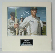  Steve Waugh Signed 18X12 Mounted Photo Australia Cricket AFTAL COA (A)