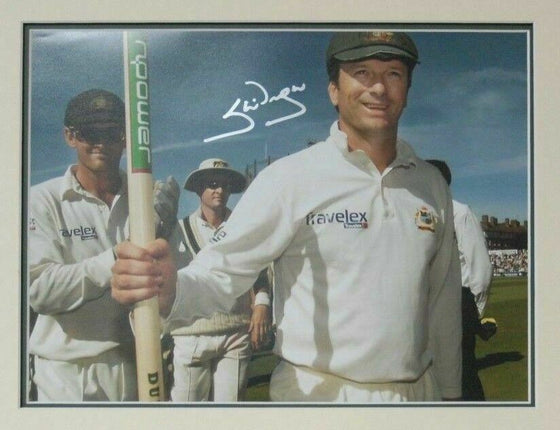 Steve Waugh Signed 18X12 Mounted Photo Australia Cricket AFTAL COA (A)