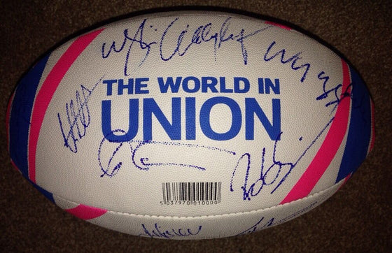 Australia RUGBY Ball Signed by 2015 RUGBY WORLD CUP Squad With Proof