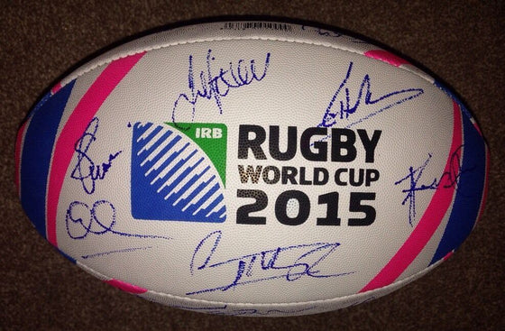 Australia RUGBY Ball Signed by 2015 RUGBY WORLD CUP Squad With Proof