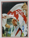 Lawrence Dallaglio Signed 16X12 Photo Mount Display AUTOGRAPH ENGLAND RUGBY (B)