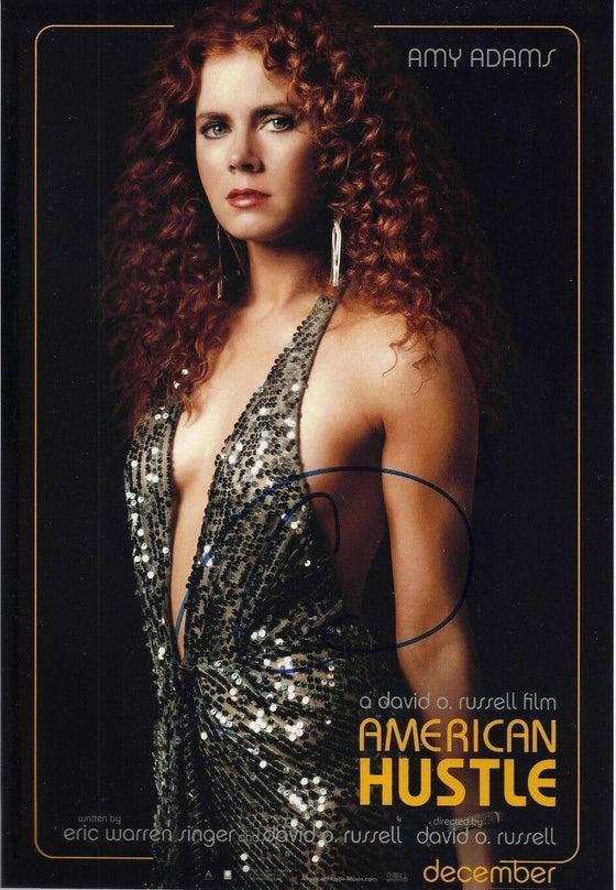 Amy Adams SIGNED 10X8 Photo American Hustle GENUINE Signature AFTAL COA (5137)
