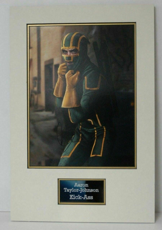 Aaron Taylor-Johnson Signed 16X12 Photo MOUNTED Kick-Ass AFTAL COA (A)