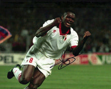  Marcel Desailly Signed 10X8 Photo Autograph A.C. Milan & France AFTAL COA (1116)