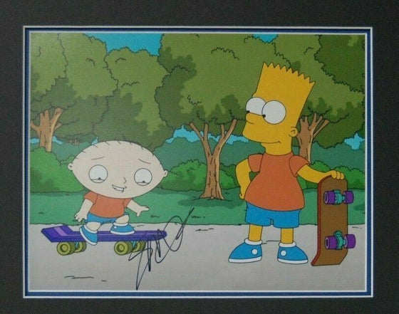Seth MacFarlane Signed Photo Mount Display Stewie Griffin Family Guy AFTAL COA