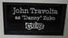 John Travolta Signed 14X11 Photo Mounted Photo Display Danny Zuko AFTAL COA (A)
