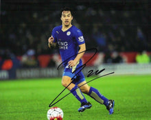  Shinji Okazaki Signed 10X8 Photo Leicester City F.C. Genuine COA AFTAL (1206)