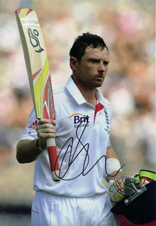  Ian Bell Signed 12X8 Photo 2013 Ashes AFTAL COA (2571)