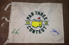  MASTERS 2015 FLAG PAR THREE CONTEST SIGNED BY GARY PLAYER & ARNOLD PALMER