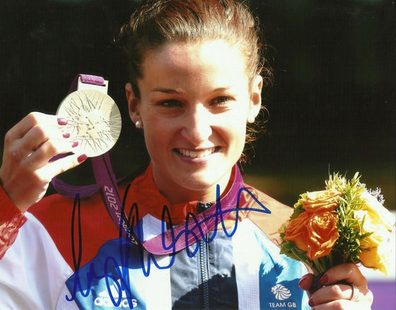 Elizabeth "Lizzie" Armitstead Genuine Hand Signed 10X8 Photo London 2012 (C)