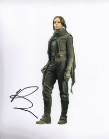  Felicity Jones Signed 10X8 Photo Rogue One: A STAR WARS Story AFTAL COA (5519)