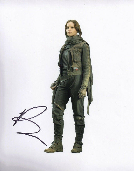 Felicity Jones Signed 10X8 Photo Rogue One: A STAR WARS Story AFTAL COA (5519)