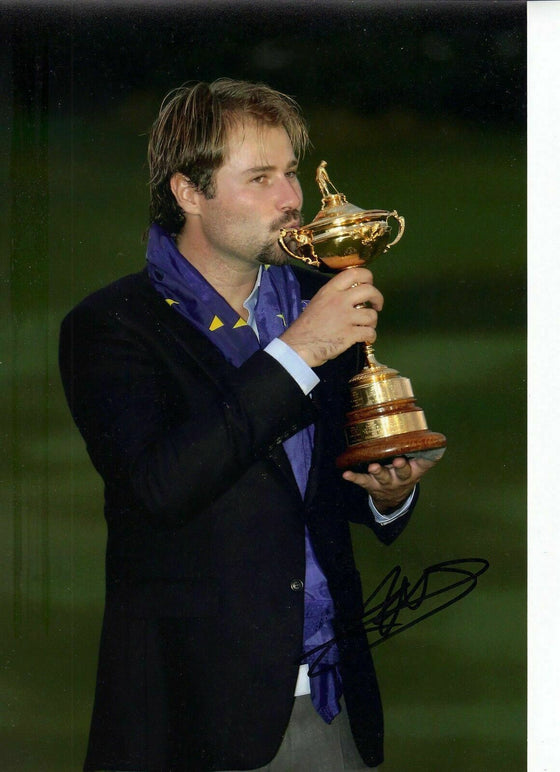 Victor Dubuisson Original Hand Signed Autograph 12X8 Photo 2014 RYDER CUP (3141)