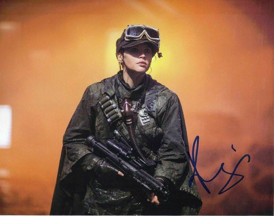 Felicity Jones Signed 10X8 Photo Rogue One: A STAR WARS Story AFTAL COA (5647)