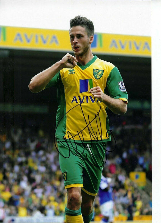 Ricky van Wolfswinkel Signed 12X8 Photo Norwich City AFTAL COA (1621)