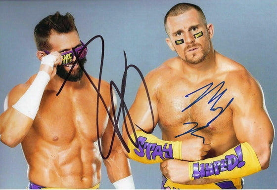 The Hype Bros Signed 12X8 Photo Zack Ryder & Mojo Rawley WWE AFTAL COA (7152)