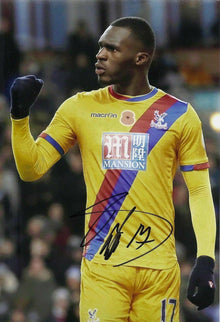  Christian Benteke Signed 12X8 Photo CRYSTAL PALACE Signature AFTAL COA (1876)