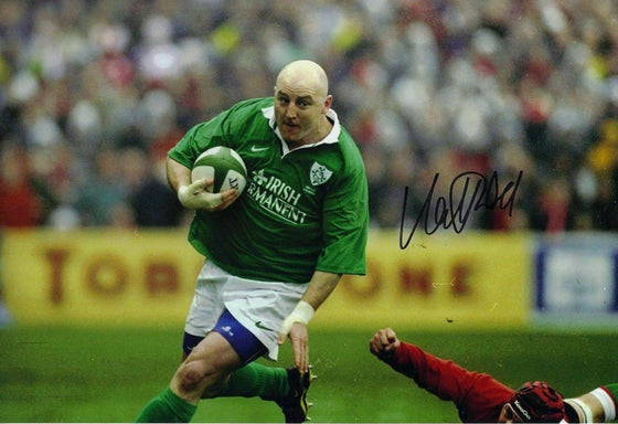 Keith Wood Signed 12X8 Photo Lions Munster & Ireland Rugby AFTAL COA (2246)