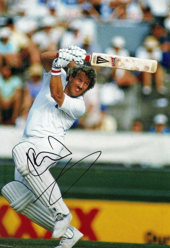 Ian Botham Signed 12X8 Photo England Cricket Legend AFTAL COA (2588)