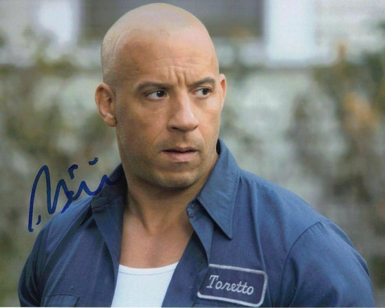 Vin Diesel Signed 10X8 Photo Fast & Furious 6 AFTAL COA (7348)