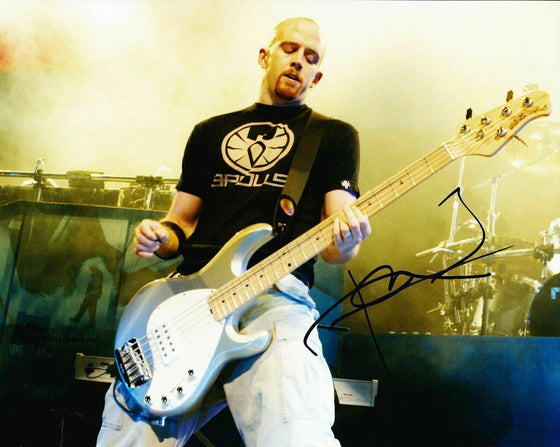 Dave Farrell SIGNED 10X8 Photo Linkin Park AFTAL COA (A1)