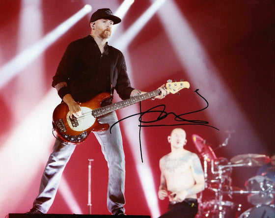 Dave Farrell SIGNED 10X8 Photo Linkin Park AFTAL COA (A3)