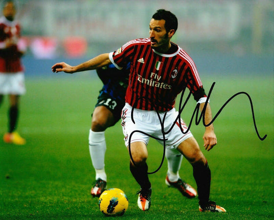 Gianluca Zambrotta Signed 10X8 Photo A.C. Milan & Italy GENUINE AFTAL COA (1151)