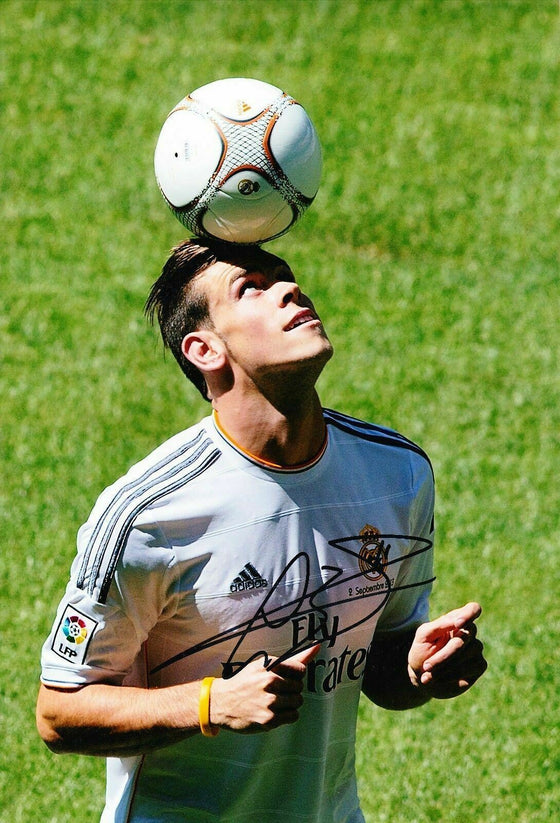 Gareth Bale Signed Real Madrid 12X8 Photo AUTOGRAPH GENUINE AFTAL COA (9137)