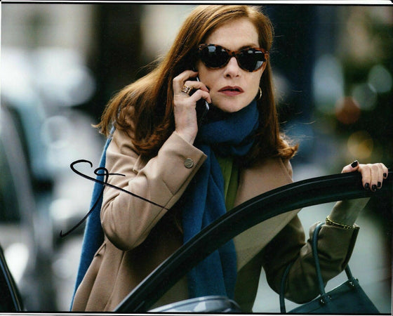 Isabelle Huppert Signed 10X8 Photo ELLE MOVIE AFTAL COA (5609)