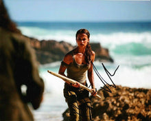  Alicia Vikander SIGNED 10X8 Photo Sexy Image Tomb Raider AFTAL COA (5591)