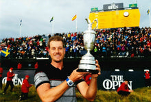  Henrik Stenson Signed 12X8 Photo GENUINE Autograph AFTAL COA (3112)