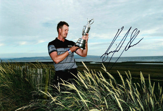 Henrik Stenson Signed 12X8 Photo GENUINE Autograph AFTAL COA (3116)