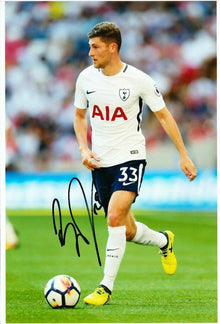  Ben Davies Signed 12X8 Photo SPURS Tottenham Hotspur AFTAL COA (1656)