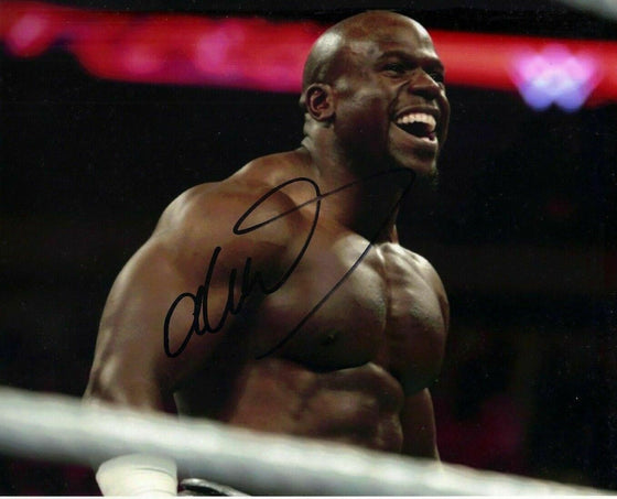 Apollo Crews Signed 10X8 Photo WWE WWF UFC Genuine Signature AFTAL COA (7040)
