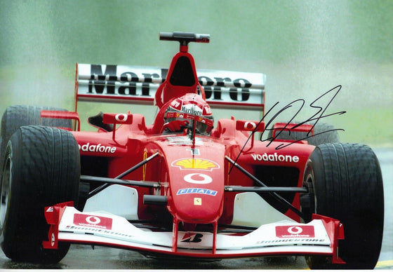 Michael Schumacher Genuine Hand Signed Autograph 12X8 Photo Ferrari (3591)