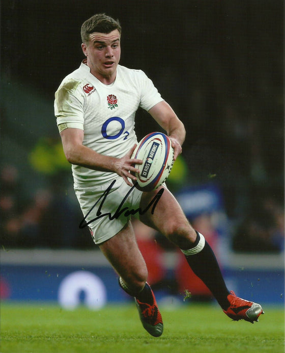George Ford Signed 10X8 Photo BATH & ENGLAND RUGBY PROOF AFTAL COA (2319)