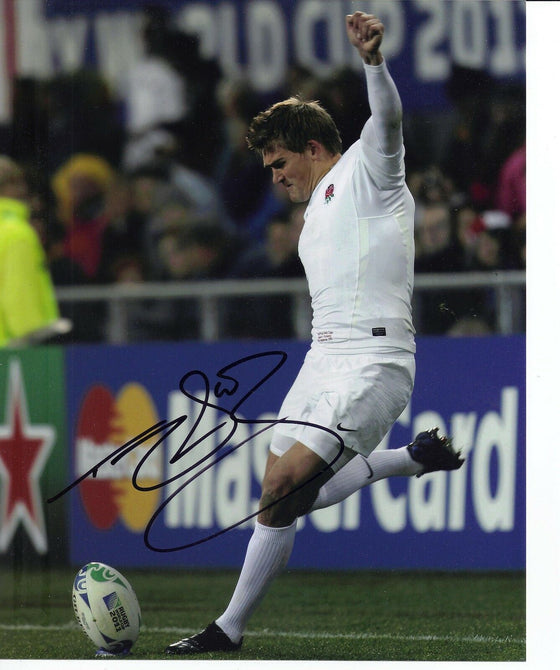 Toby FLOOD Genuine Hand Signed 10X8 Photo England & Leicester (2353)