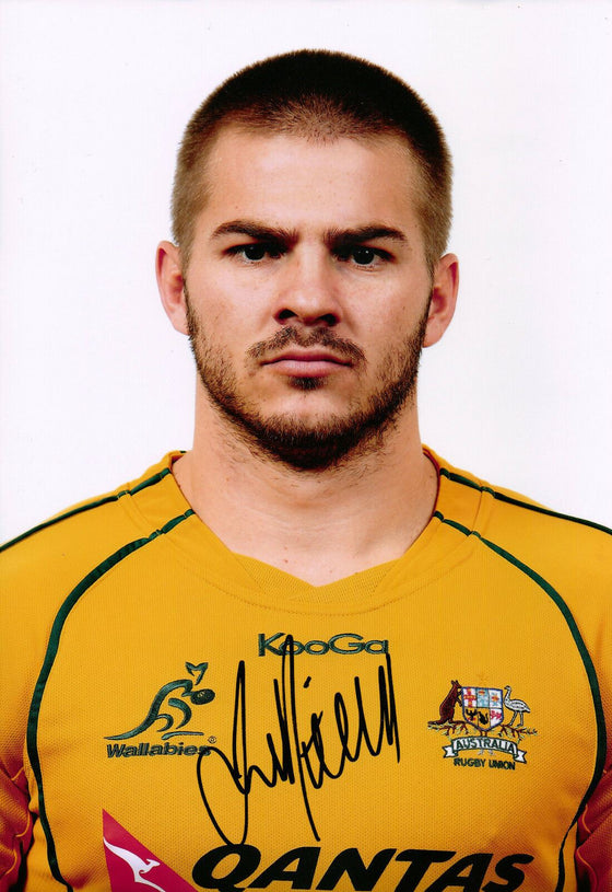 Drew Mitchell Signed 12x8 Australian Rugby Genuine Signature AFTAL COA (2196)