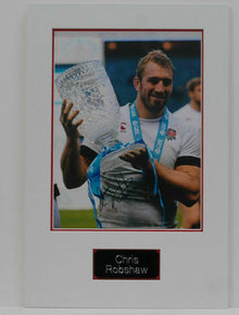  Chris Robshaw Genuine Hand Signed MOUNTED 16X12 Photo Harlequins & England