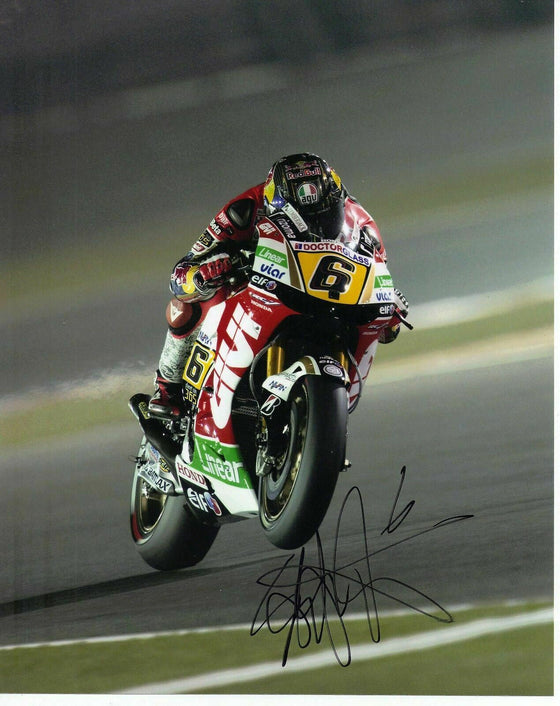 Stefan BRADL 10x8 Photo SIGNED MOTO GP HONDA Autograph Silverstone RARE (3508)