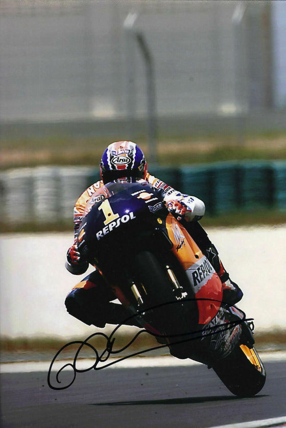 Mick Doohan Signed 12X8 Photo HONDA AFTAL COA (3563)