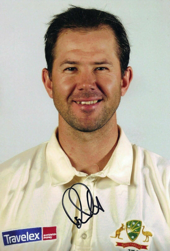Ricky Ponting Signed 12X8 Photo Cricket Australia Genuine AFTAL COA (2583)