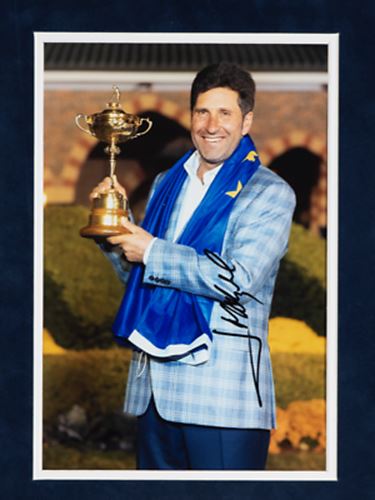 Jose Maria Olazabal Signed & FRAMED 12X8 Photo Ryder Cup 2012 AFTAL COA